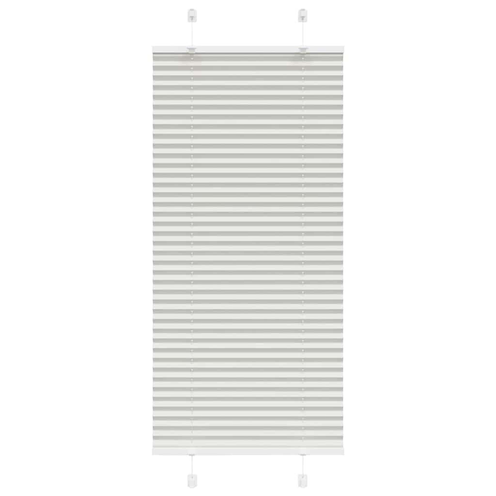 Plisségardin Lysegrå 55x150 cm Stofbredde 54,4 cm Polyester