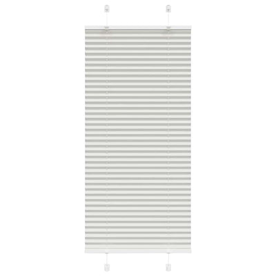 Plisségardin Lysegrå 55x150 cm Stofbredde 54,4 cm Polyester