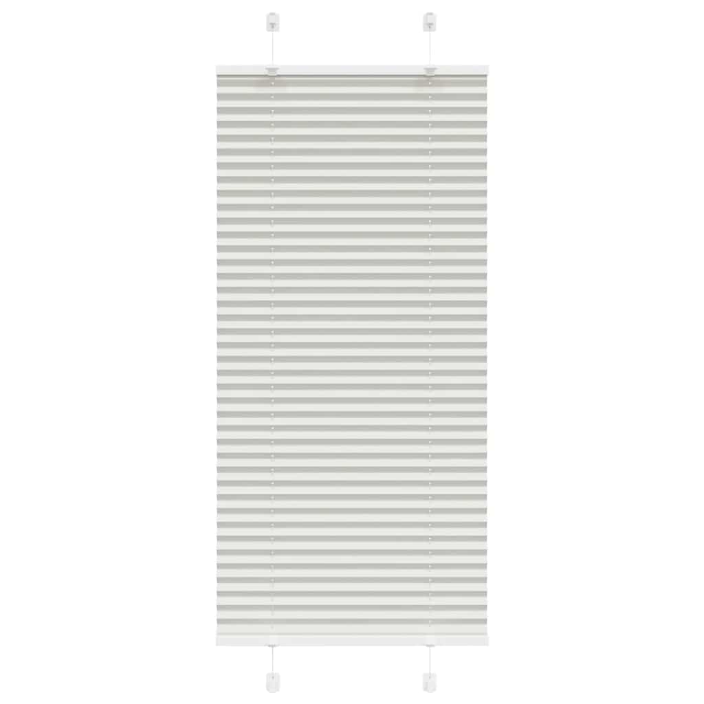 Plisségardin Lysegrå 60x150 cm Stofbredde 59,4 cm Polyester