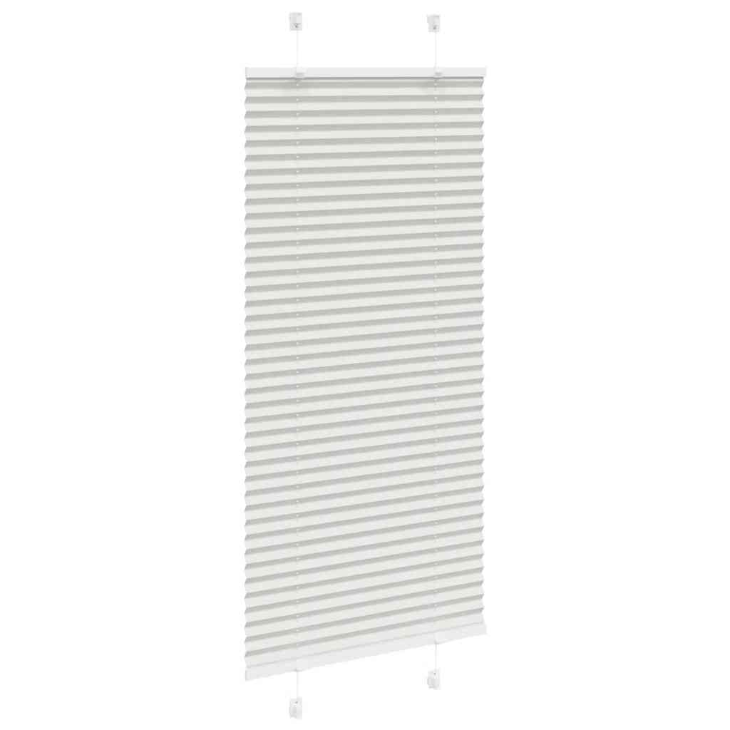 Plisségardin Lysegrå 65x150 cm Stofbredde 64,4 cm Polyester