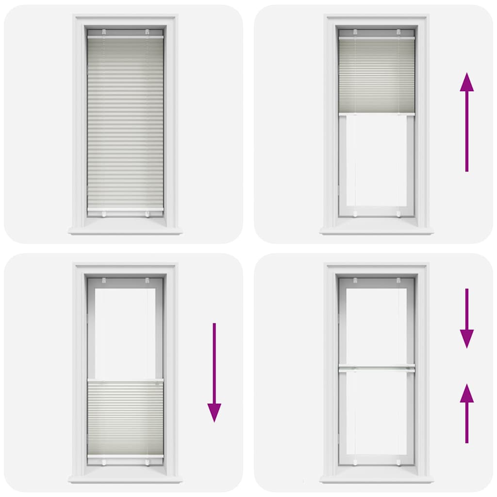 Plisségardin Lysegrå 65x150 cm Stofbredde 64,4 cm Polyester