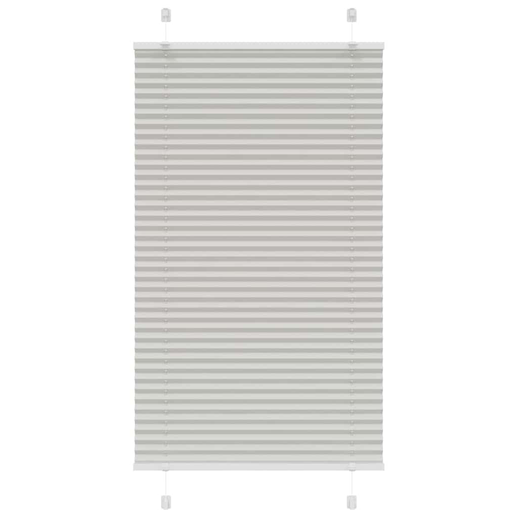 Plisségardin Lysegrå 80x150 cm Stofbredde 79,4 cm Polyester