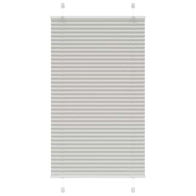 Plisségardin Lysegrå 80x150 cm Stofbredde 79,4 cm Polyester