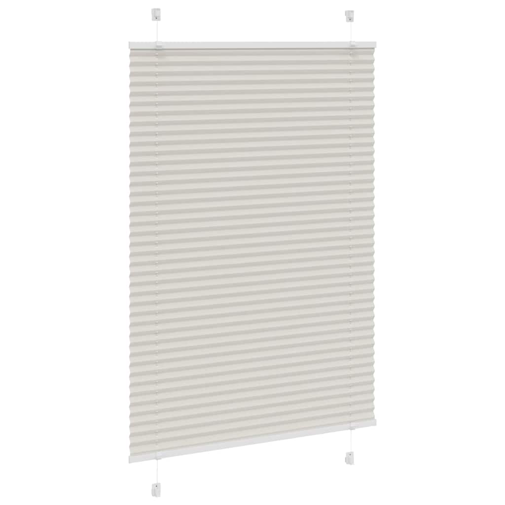 Plisségardin Lysegrå 90x150 cm Stofbredde 89,4 cm Polyester
