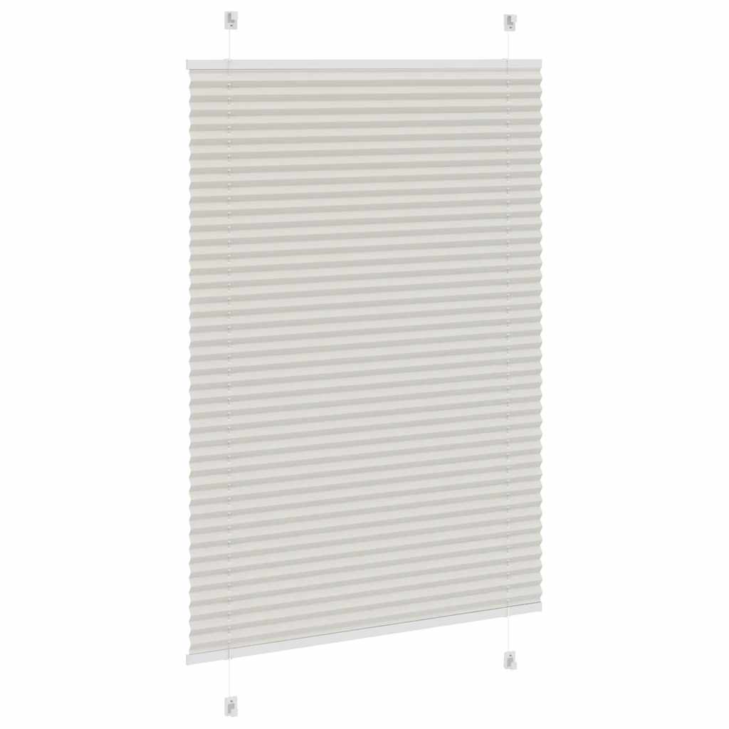 Plisségardin Lysegrå 90x150 cm Stofbredde 89,4 cm Polyester