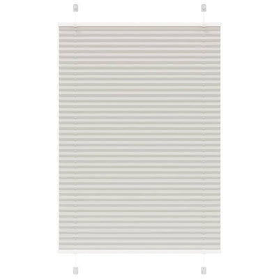 Plisségardin Lysegrå 95x150 cm Stofbredde 94,4 cm Polyester