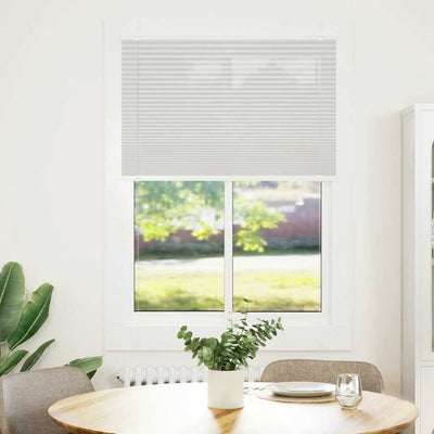 Plisségardin Lysegrå 95x150 cm Stofbredde 94,4 cm Polyester