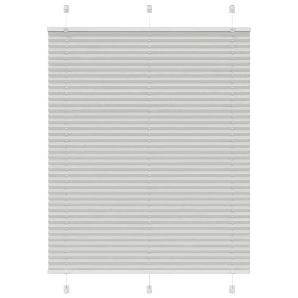 Plisségardin Lysegrå 110x150 cm Stofbredde 109,4 cm Polyester