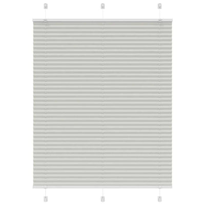 Plisségardin Lysegrå 110x150 cm Stofbredde 109,4 cm Polyester