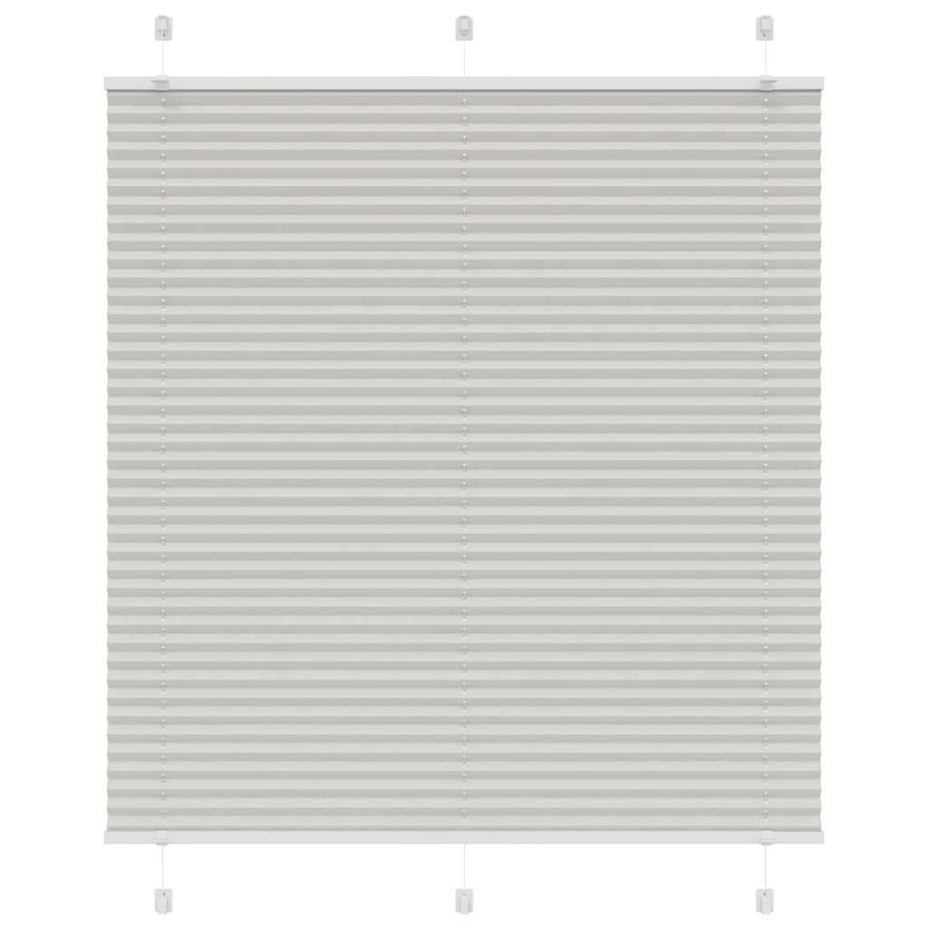 Plisségardin Lysegrå 115x150 cm Stofbredde 114,4 cm Polyester