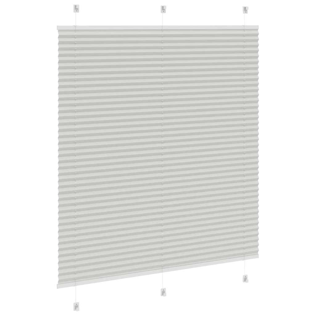 Plisségardin Lysegrå 115x150 cm Stofbredde 114,4 cm Polyester