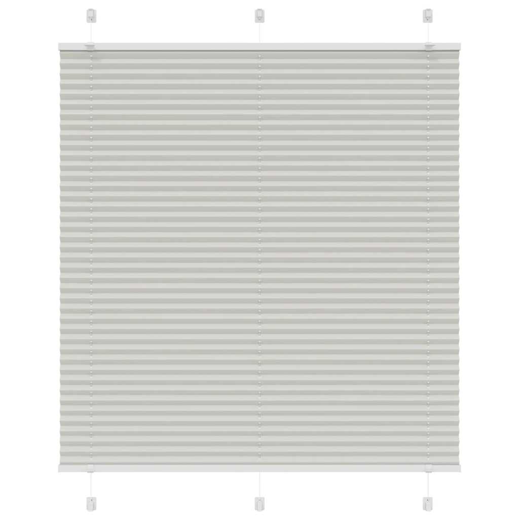 Plisségardin Lysegrå 120x150 cm Stofbredde 119,4 cm Polyester