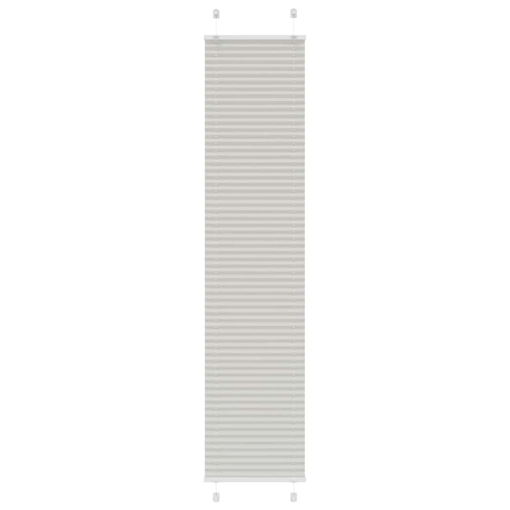 Plisségardin Lysegrå 40x200 cm Stofbredde 39,4 cm Polyester