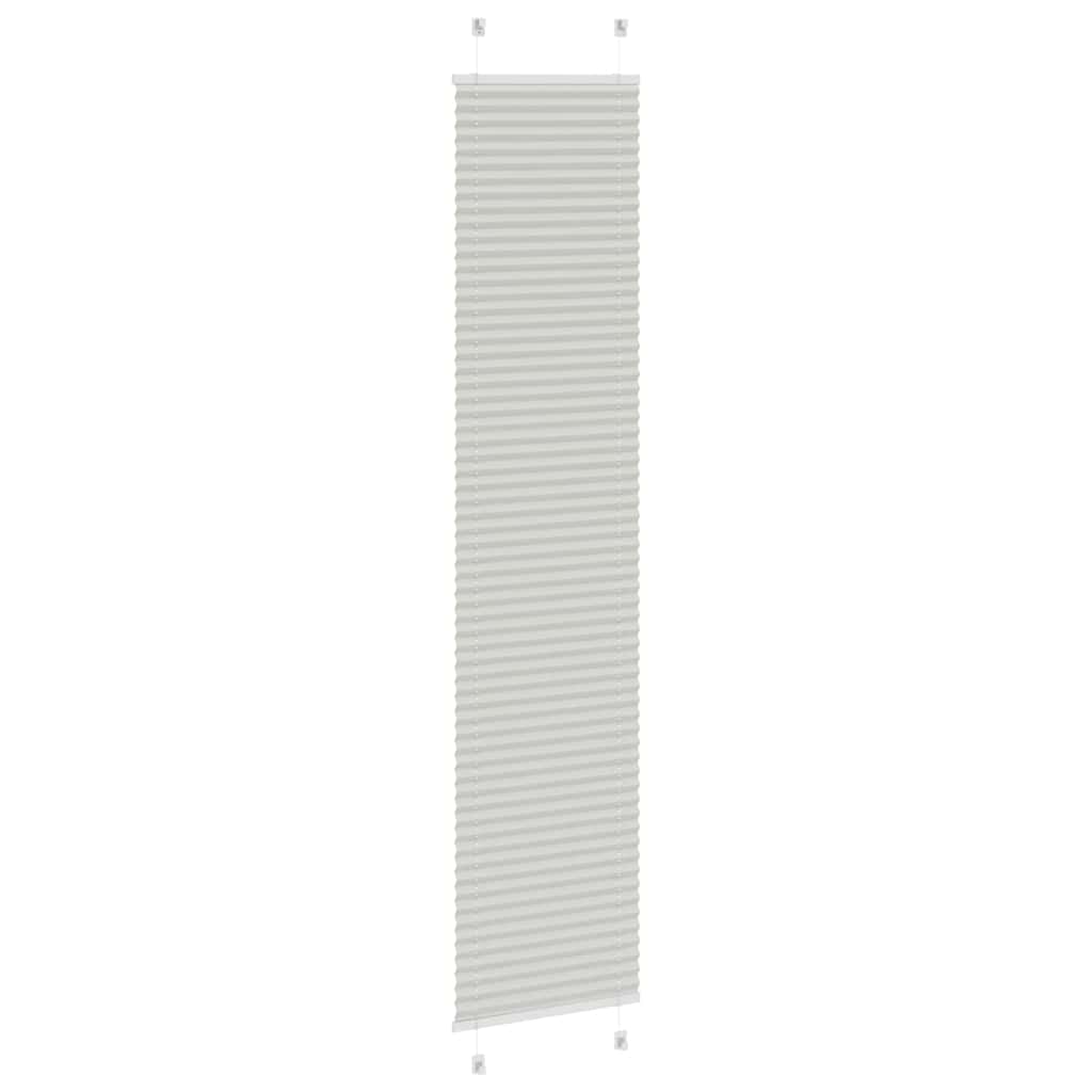 Plisségardin Lysegrå 40x200 cm Stofbredde 39,4 cm Polyester