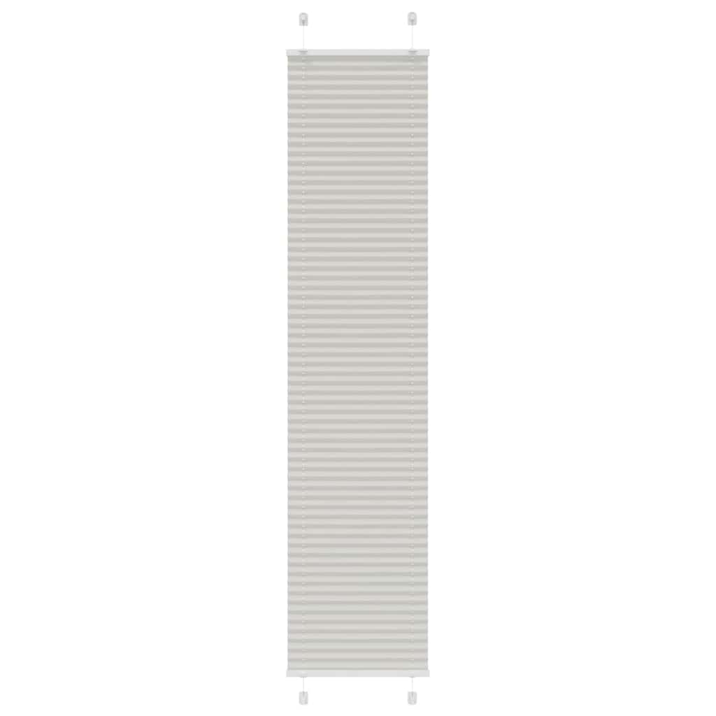 Plisségardin Lysegrå 50x200 cm Stofbredde 49,4 cm Polyester