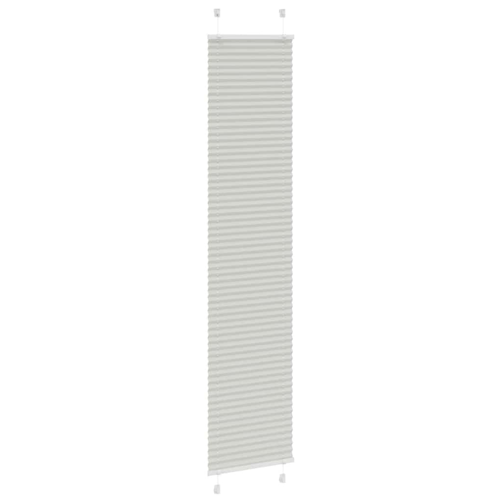 Plisségardin Lysegrå 50x200 cm Stofbredde 49,4 cm Polyester