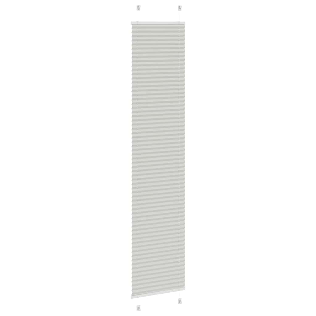 Plisségardin Lysegrå 50x200 cm Stofbredde 49,4 cm Polyester