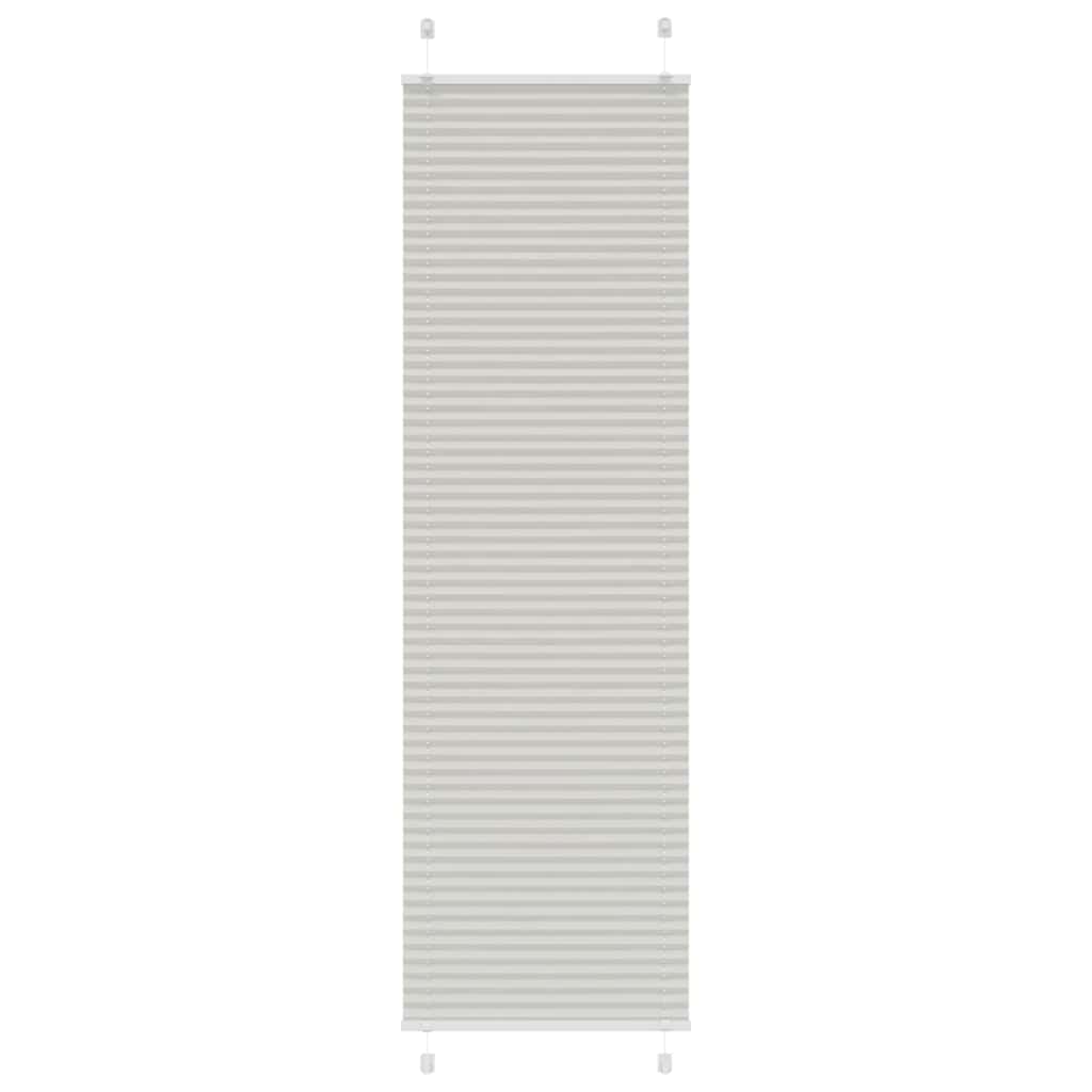Plisségardin Lysegrå 55x200 cm Stofbredde 54,4 cm Polyester