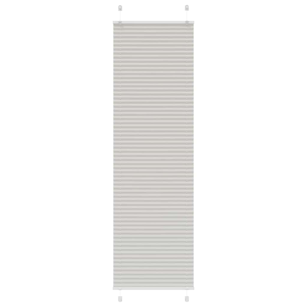 Plisségardin Lysegrå 60x200 cm Stofbredde 59,4 cm Polyester