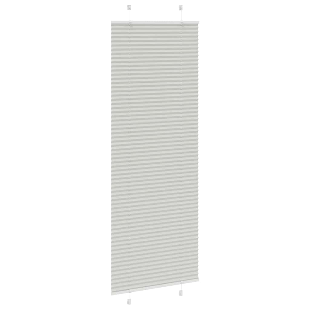 Plisségardin Lysegrå 80x200 cm Stofbredde 79,4 cm Polyester