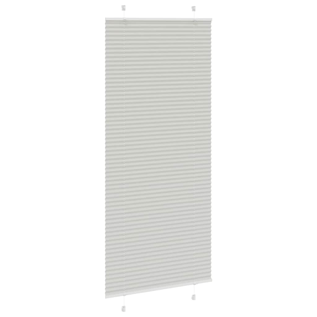 Plisségardin Lysegrå 95x200 cm Stofbredde 94,4 cm Polyester