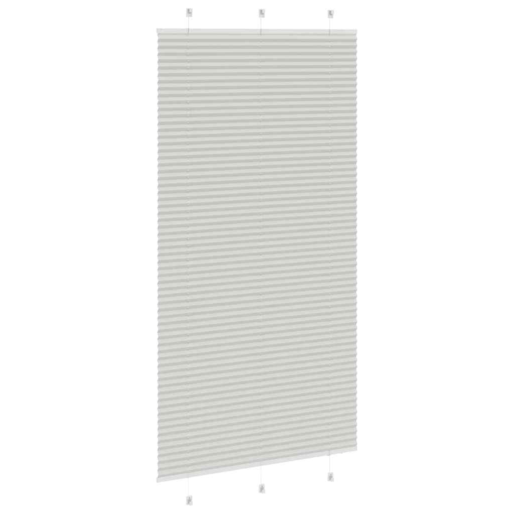 Plisségardin Lysegrå 110x200 cm Stofbredde 109,4 cm Polyester