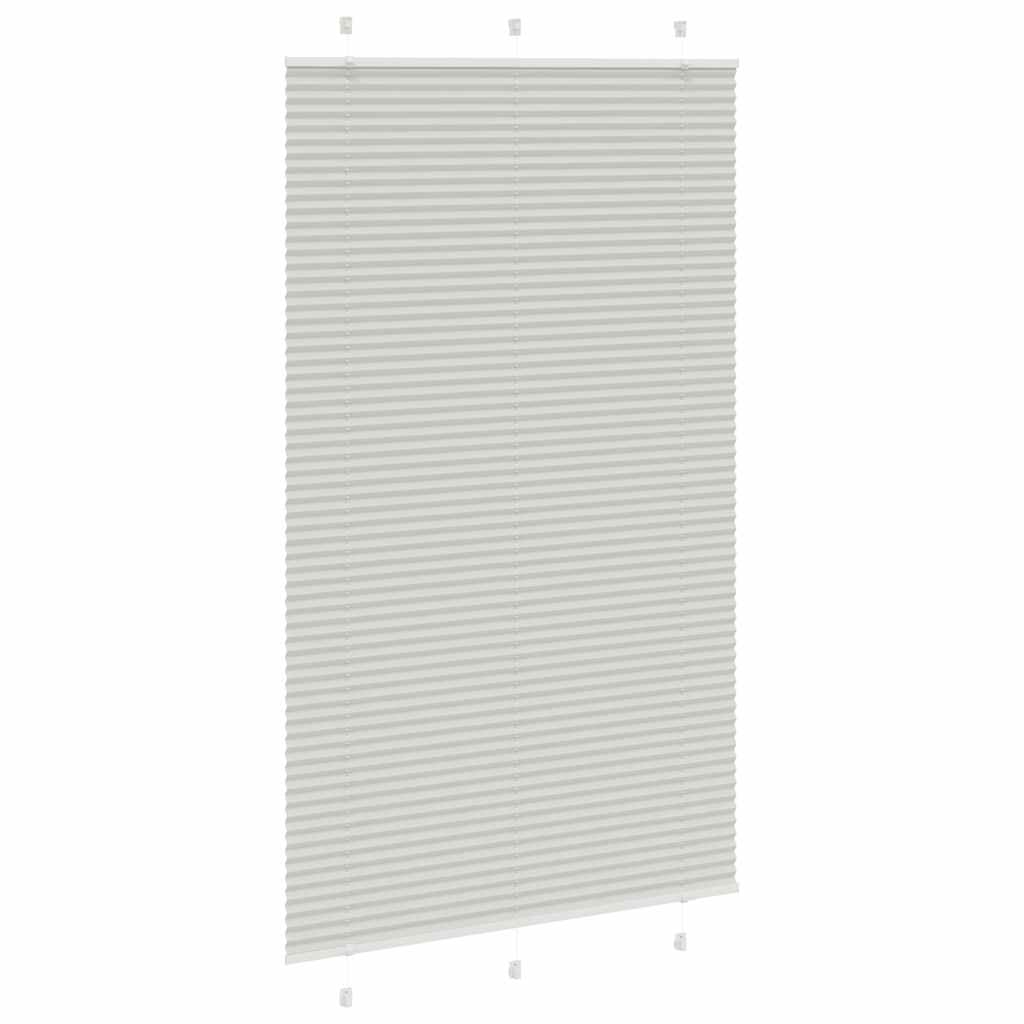 Plisségardin Lysegrå 115x200 cm Stofbredde 114,4 cm Polyester