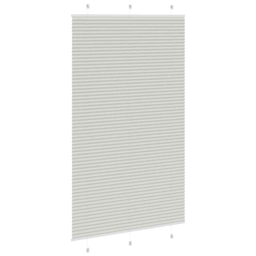 Plisségardin Lysegrå 120x200 cm Stofbredde 119,4 cm Polyester