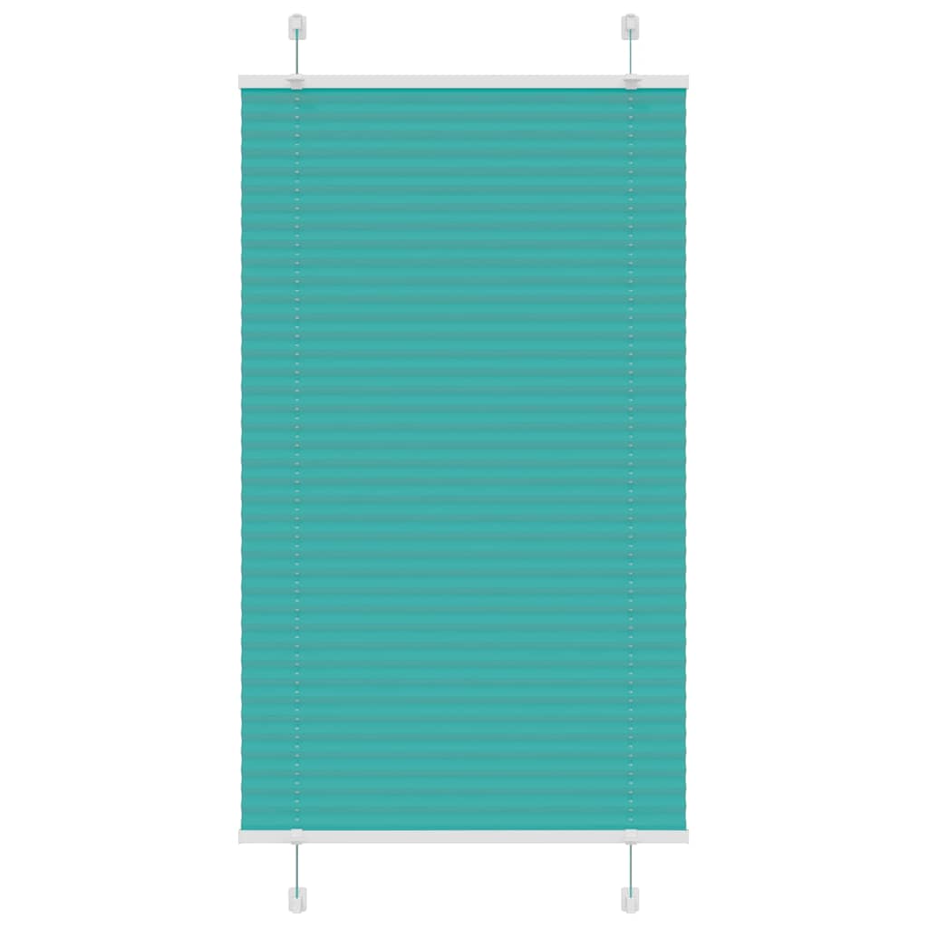 Plisségardin Benzin Grøn 75x100 cm Stofbredde 74,4 cm Polyester