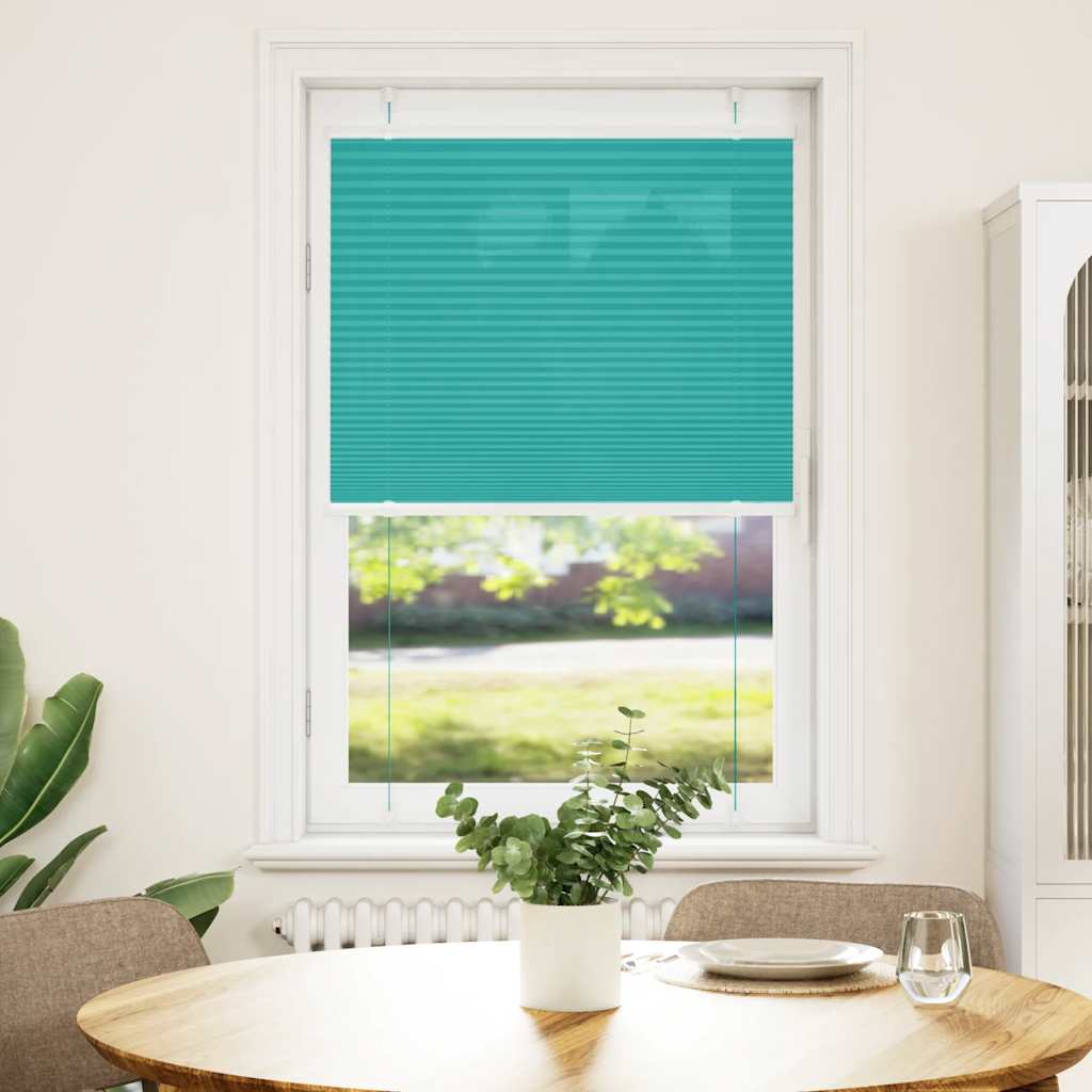 Plisségardin Benzin Grøn 80x100 cm Stofbredde 79,4 cm Polyester
