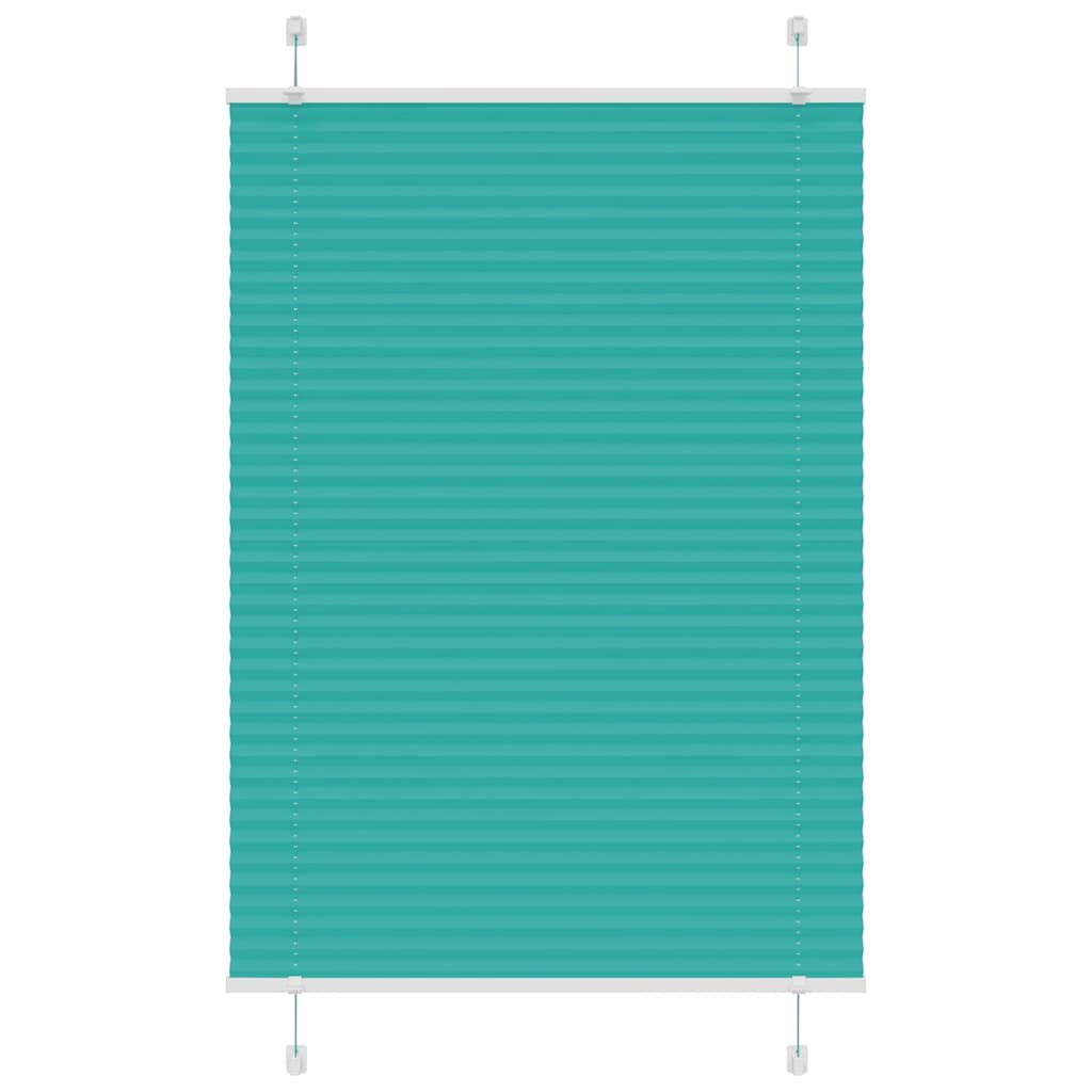 Plisségardin Benzin Grøn 85x100 cm Stofbredde 84,4 cm Polyester