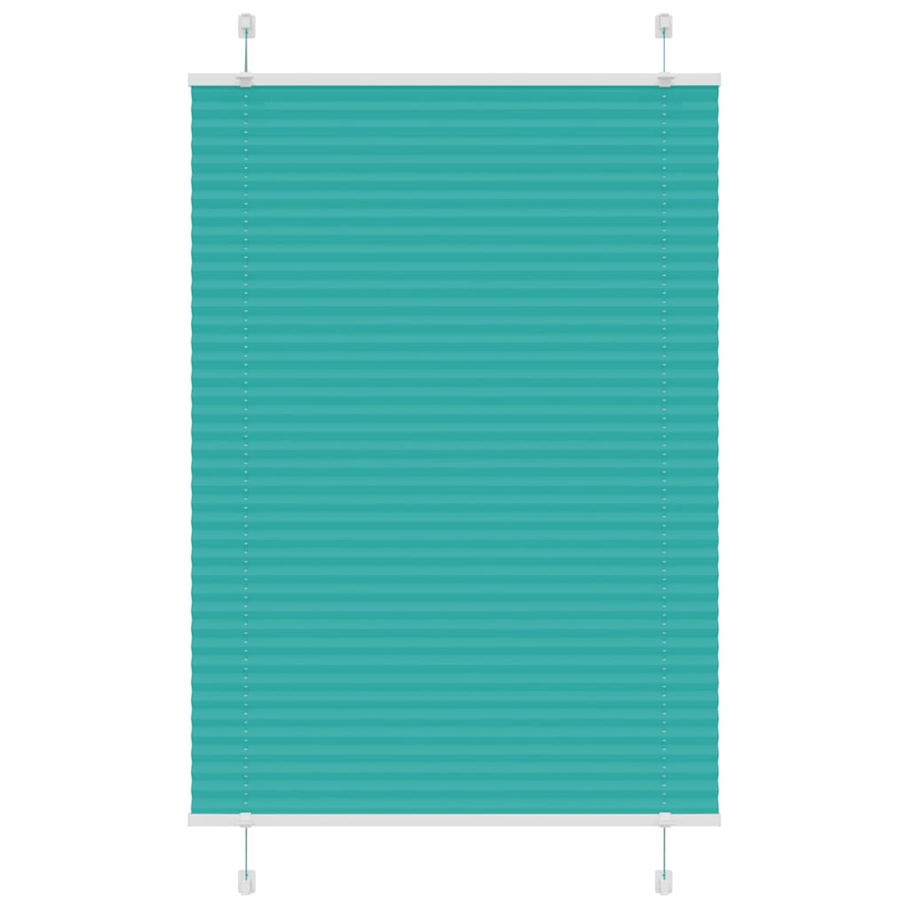 Plisségardin Benzin Grøn 95x100 cm Stofbredde 94,4 cm Polyester