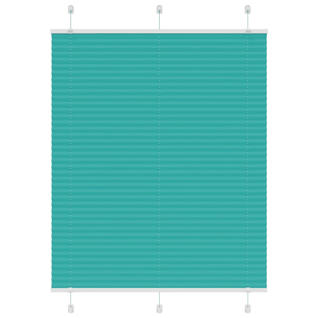 Plisségardin Benzin Grøn 105x100cm Stofbredde 104,4cm Polyester