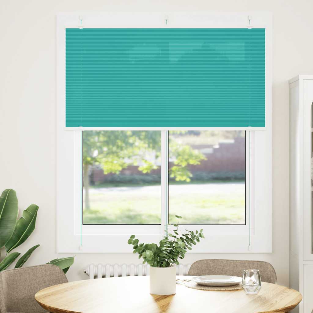 Plisségardin Benzin Grøn 115x150cm Stofbredde 114,4cm Polyester