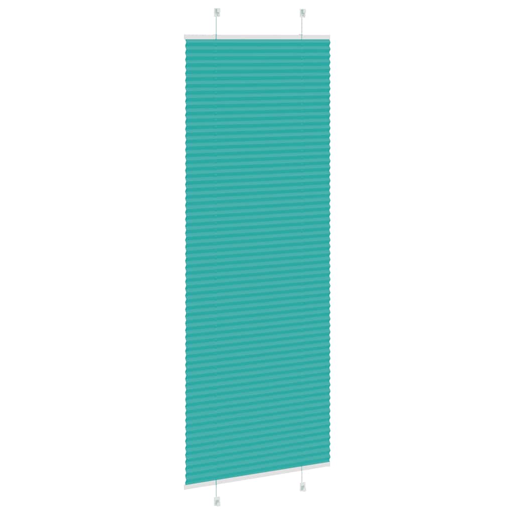 Plisségardin Benzin Grøn 75x200 cm Stofbredde 74,4 cm Polyester
