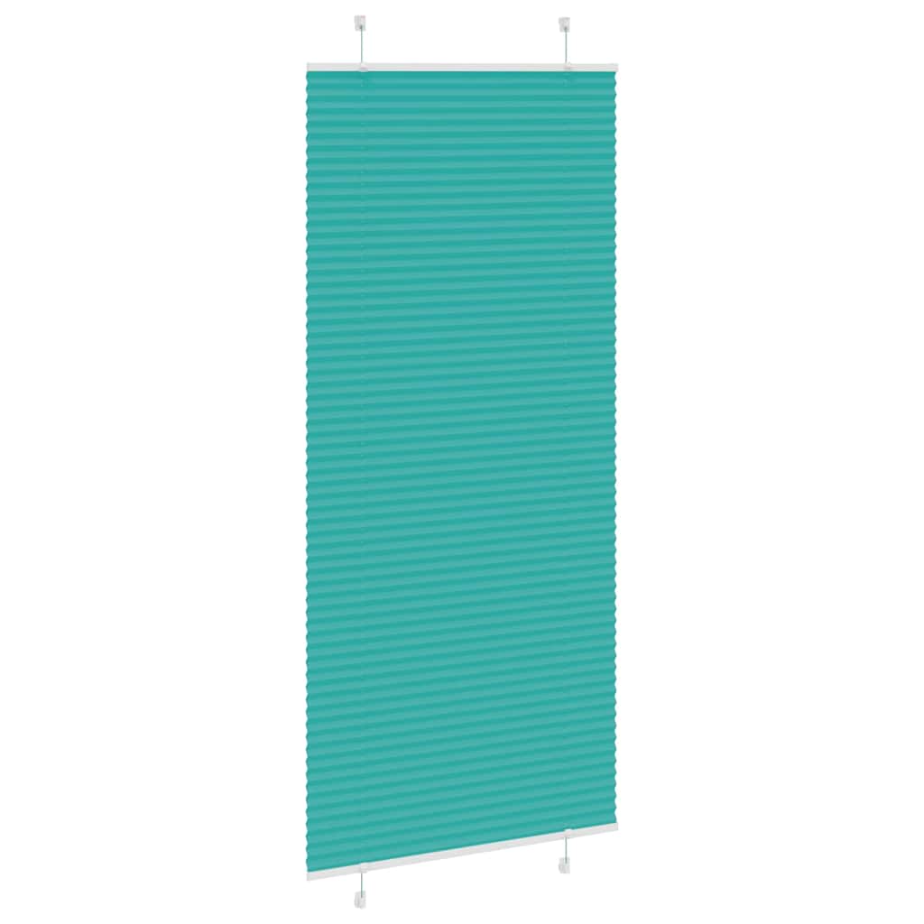 Plisségardin Benzin Grøn 85x200 cm Stofbredde 84,4 cm Polyester