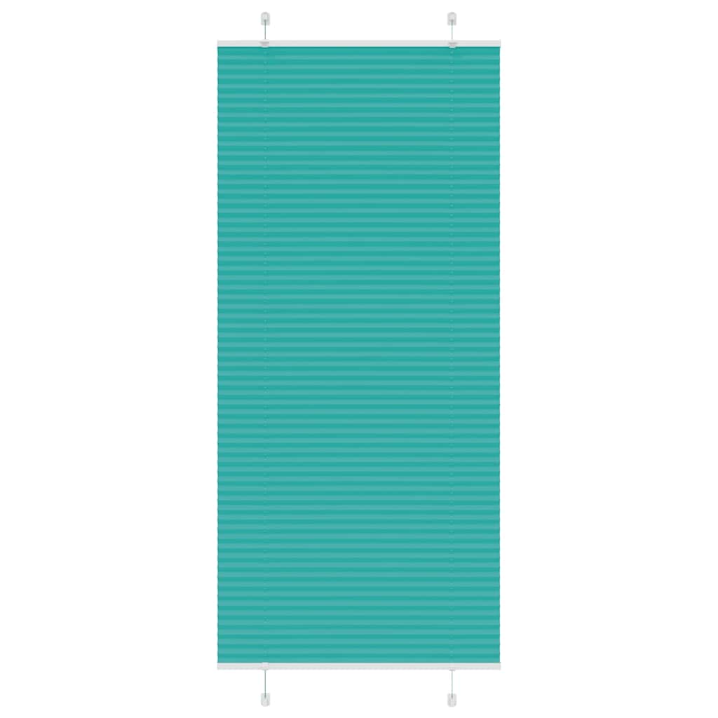 Plisségardin Benzin Grøn 90x200 cm Stofbredde 89,4 cm Polyester