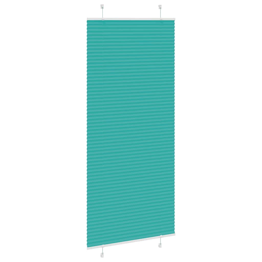 Plisségardin Benzin Grøn 90x200 cm Stofbredde 89,4 cm Polyester