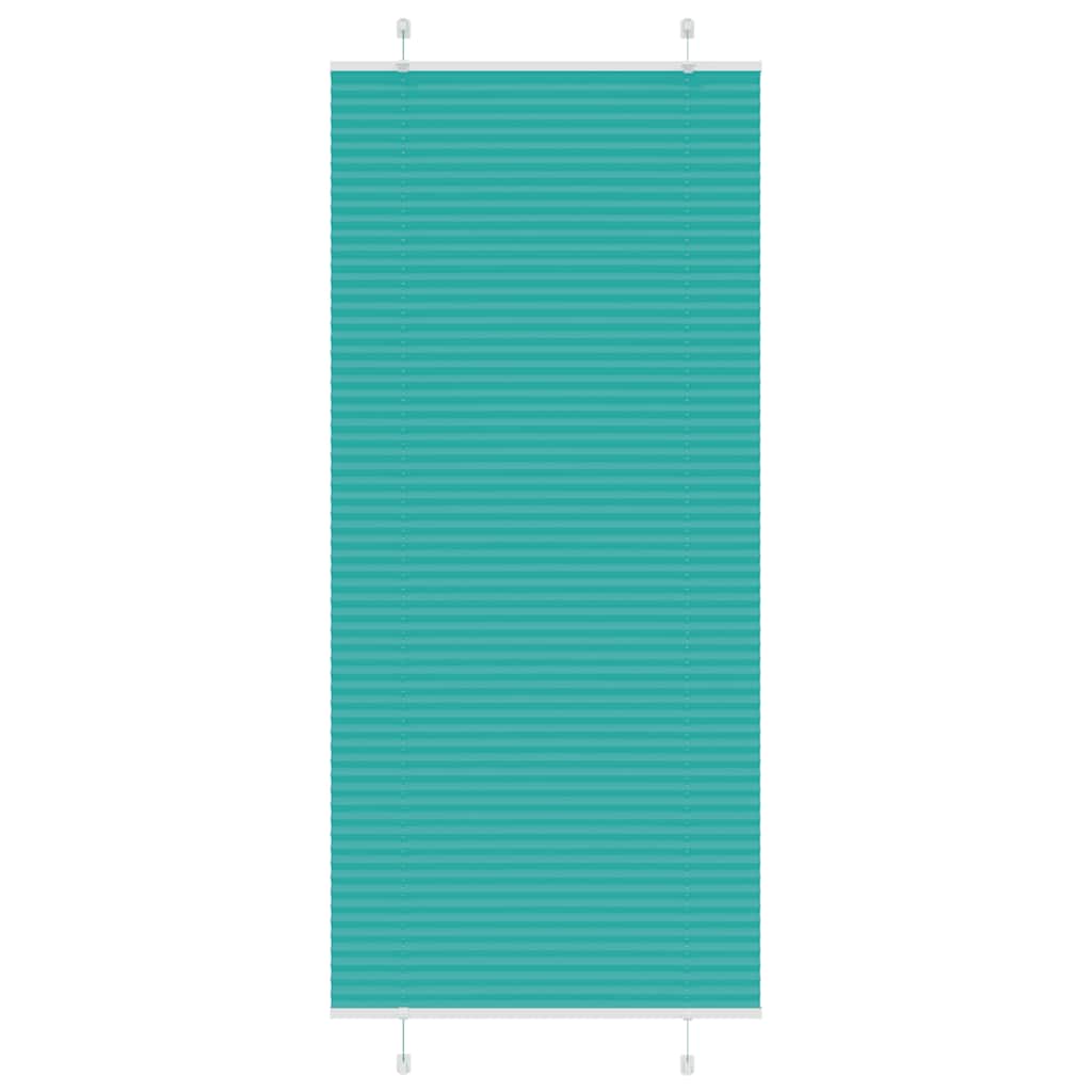 Plisségardin Benzin Grøn 95x200 cm Stofbredde 94,4 cm Polyester