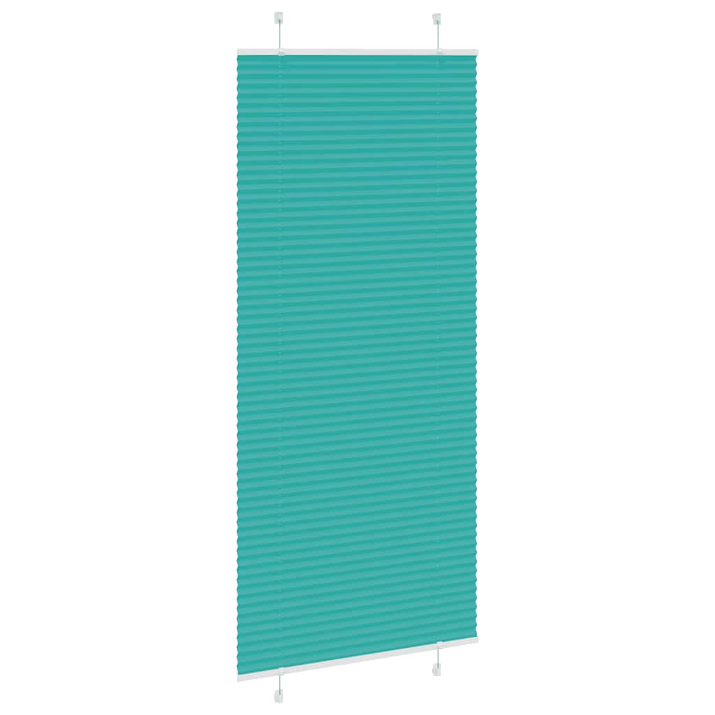 Plisségardin Benzin Grøn 95x200 cm Stofbredde 94,4 cm Polyester