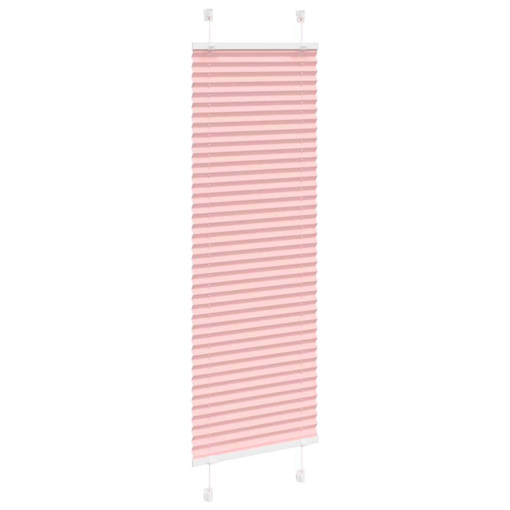 Plisségardin Lyserød 40x100 cm Stofbredde 39,4 cm Polyester