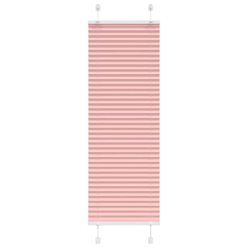 Plisségardin Lyserød 45x100 cm Stofbredde 44,4 cm Polyester