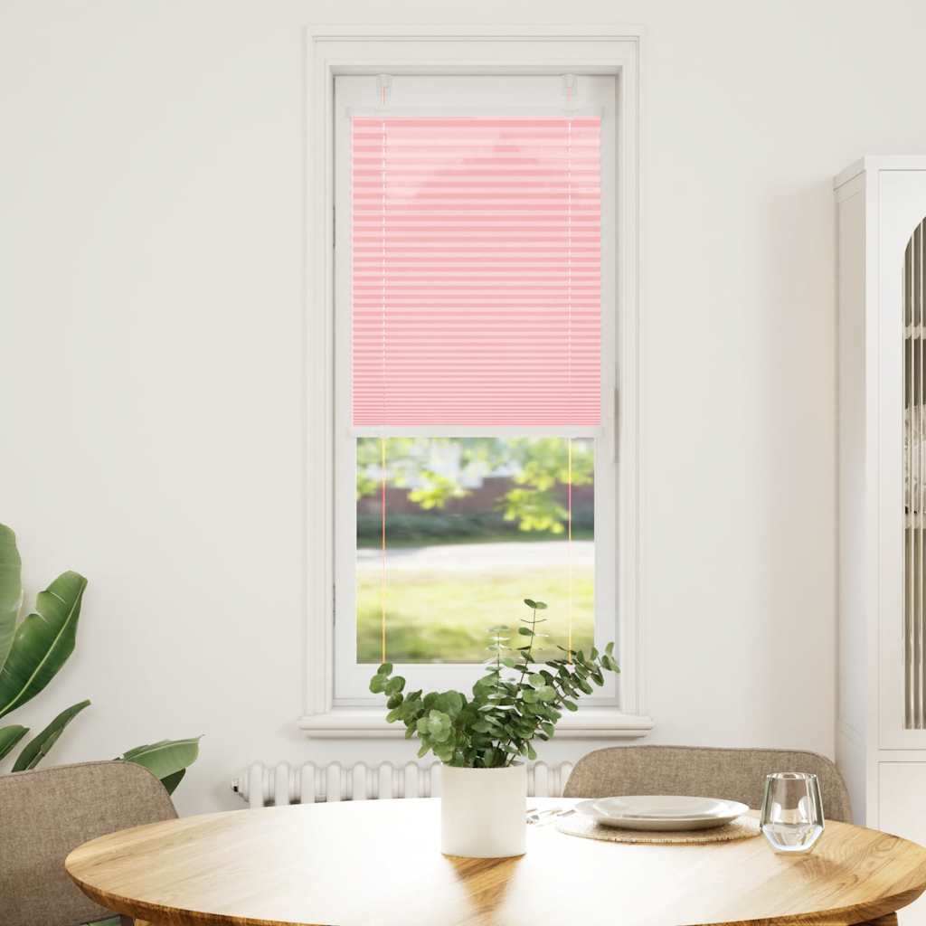 Plisségardin Lyserød 45x100 cm Stofbredde 44,4 cm Polyester