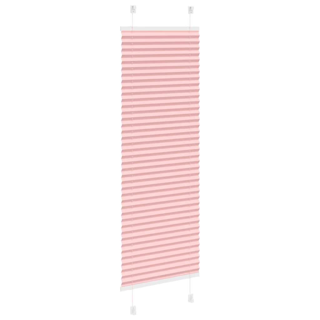Plisségardin Lyserød 45x100 cm Stofbredde 44,4 cm Polyester