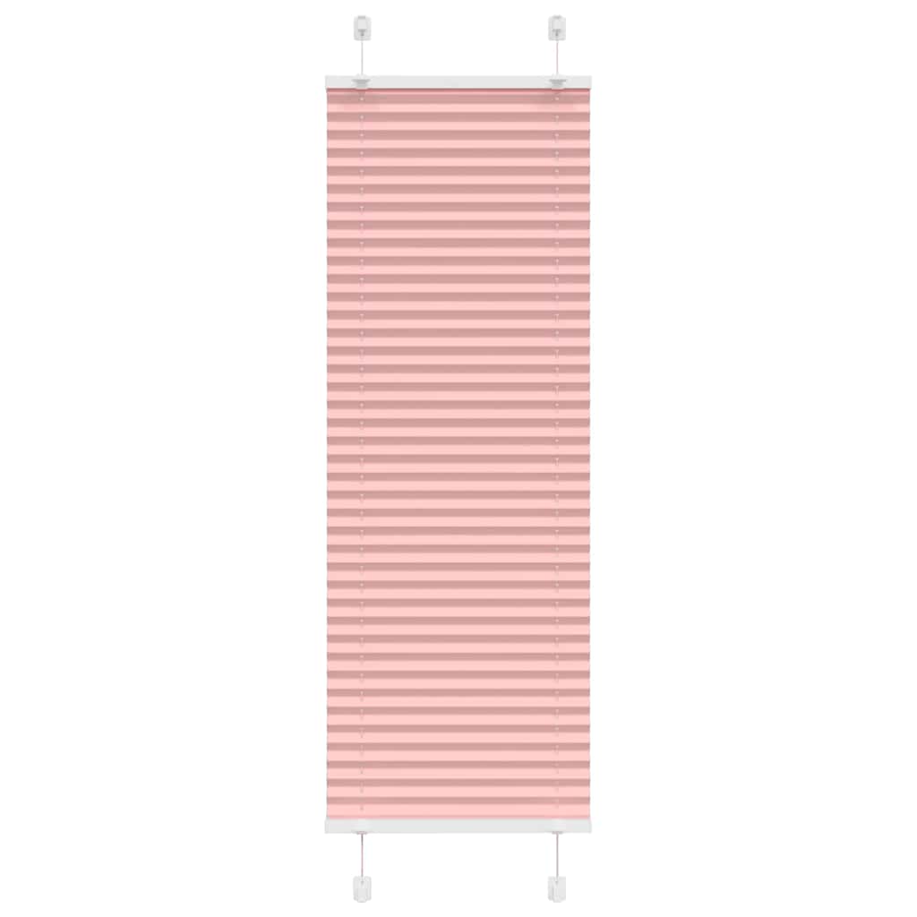 Plisségardin Lyserød 50x100 cm Stofbredde 49,4 cm Polyester