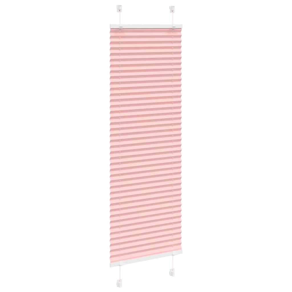 Plisségardin Lyserød 50x100 cm Stofbredde 49,4 cm Polyester