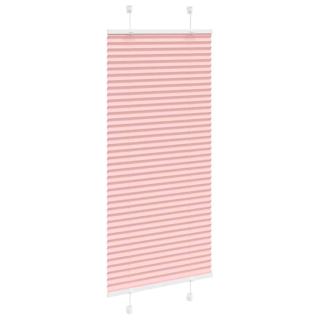 Plisségardin Lyserød 55x100 cm Stofbredde 54,4 cm Polyester