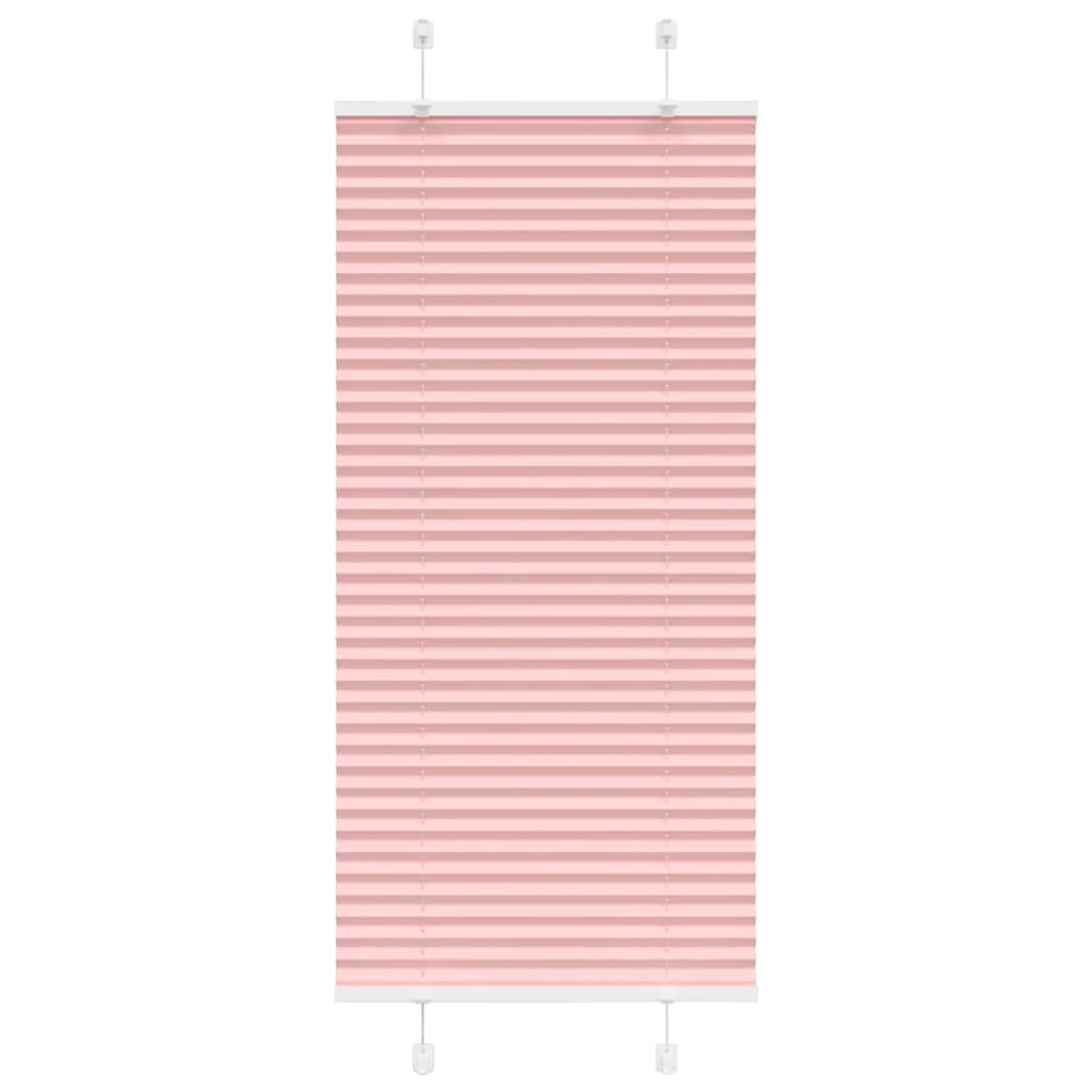 Plisségardin Lyserød 60x100 cm Stofbredde 59,4 cm Polyester