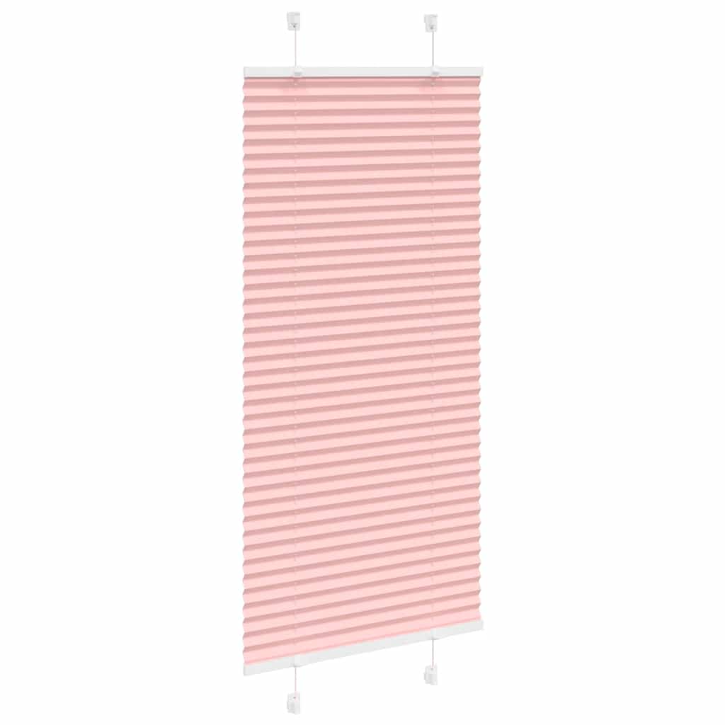 Plisségardin Lyserød 60x100 cm Stofbredde 59,4 cm Polyester