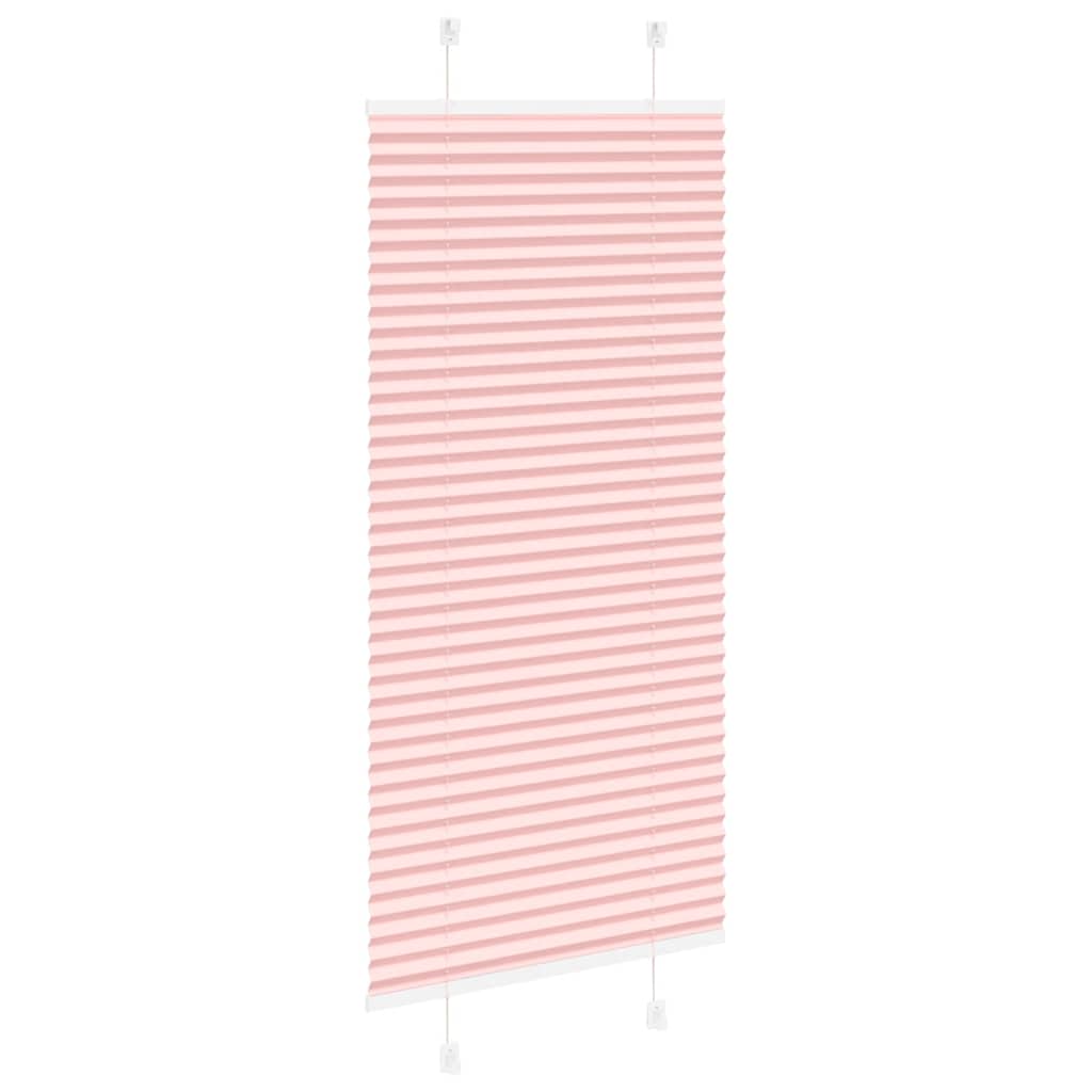 Plisségardin Lyserød 60x100 cm Stofbredde 59,4 cm Polyester